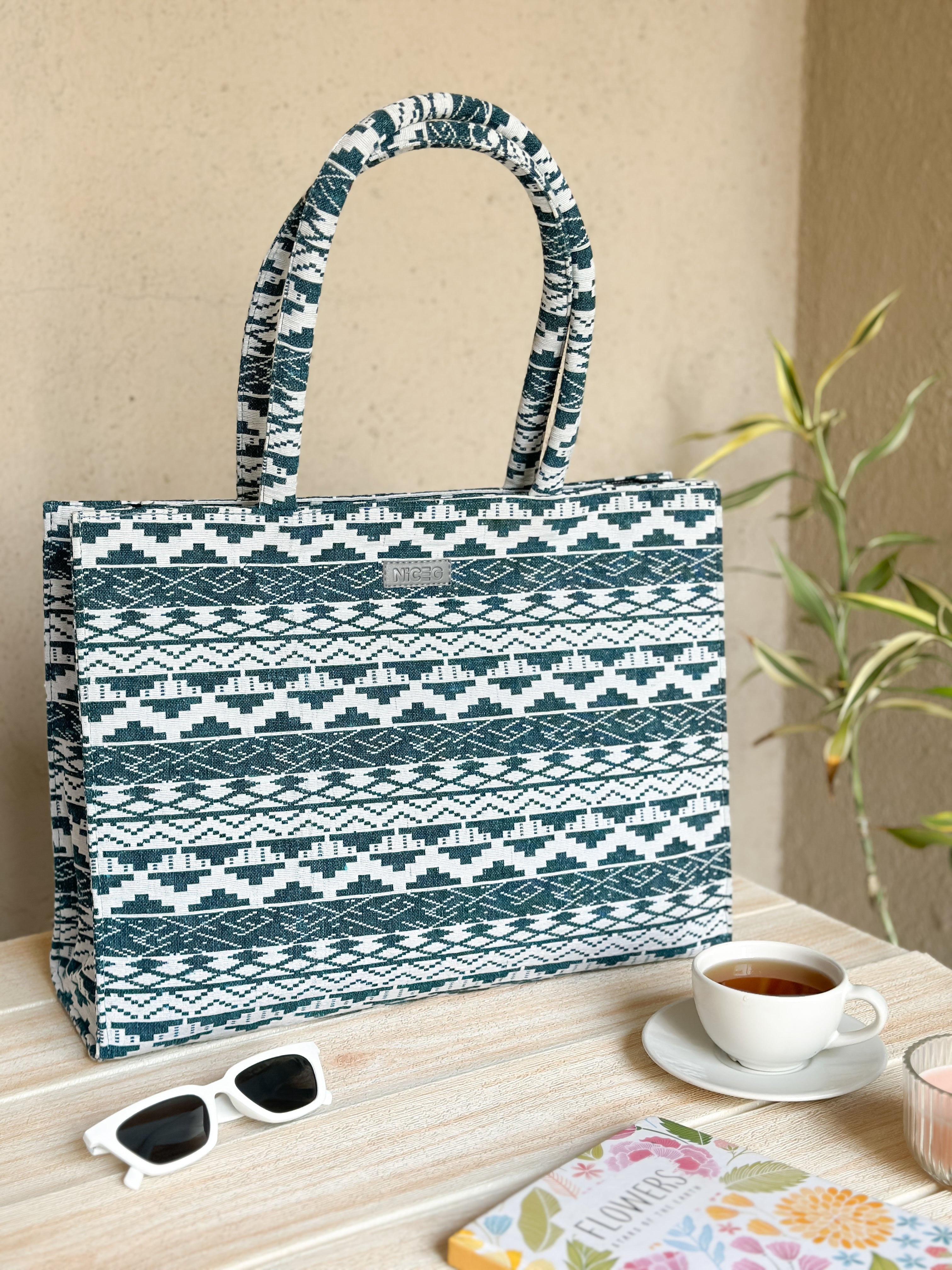 NiceG Blue Bliss Box Bag (Large)